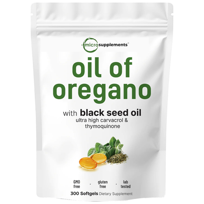Premium Oil of Oregano for Immune Support & Wellness (300 Softgels)