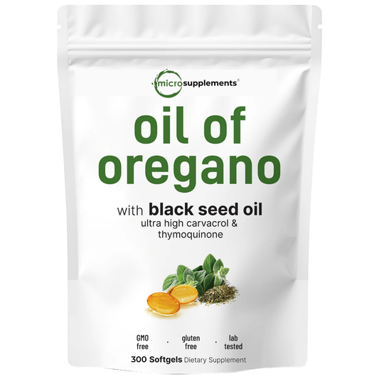Premium Oil of Oregano for Immune Support & Wellness (300 Softgels)